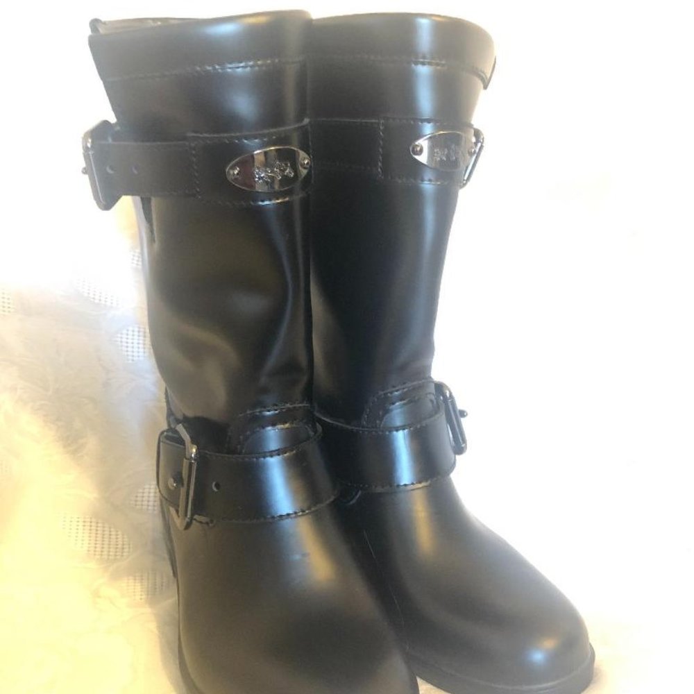 COACH Dual Buckle Leather Boots!! - Picture 6 of 6